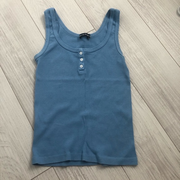 Brandy Melville Tops - BRANDY MELVILLE BLUE TANK